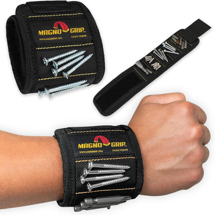 Magnetic Wristband – Strong Magnets, Adjustable Strap for Screws, Nails, Bits