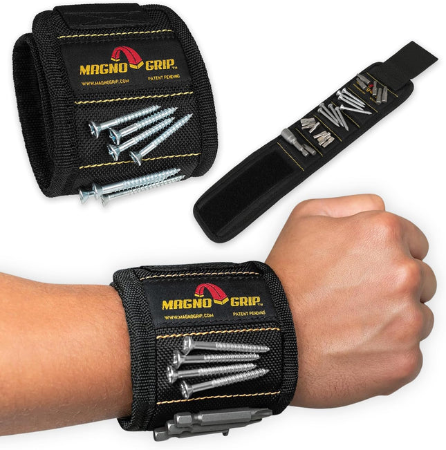 Magnetic Wristband – Strong Magnets, Adjustable Strap for Screws, Nails, Bits