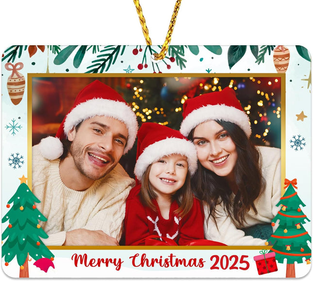 2025 Christmas Photo Frame Ornaments – Personalized Tree Decorations