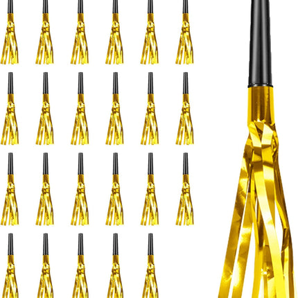 24 PCS Gold New Year Noise Makers Glitter NYE Party Blowouts & Favors
