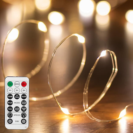 66FT 200 LED USB Fairy Lights with Remote, 8 Modes Waterproof String Lights