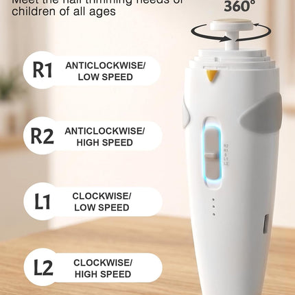 26-in-1 Baby Healthcare & Grooming Kit, Electric Nail Trimmer, Rechargeable Newborn Set