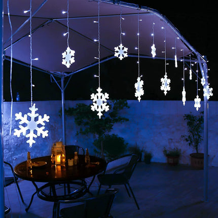 Christmas Icicle Lights 10.66ft – 168 LEDs, 8 Modes, Waterproof White