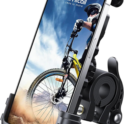 Bike Phone Holder – Motorcycle Mount, Handlebar Clamp for iPhone & Android Phones