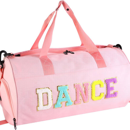 Cute Dance Duffle Bag for Girls Ballet Gym Workout Travel Overnight Bag