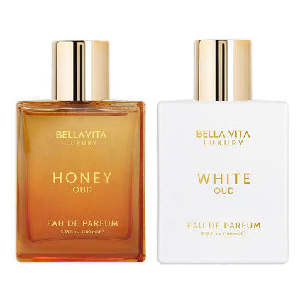 BellaVita Honey Oud & White Oud Perfume Duo Set 2 x 100ml Unisex EDP