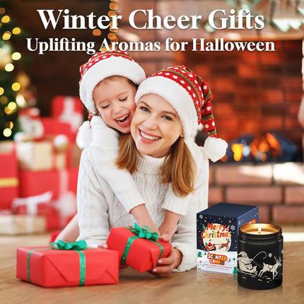 Christmas Citronella Candle 10oz – Scented Soy Wax Holiday Gift for Women & Home