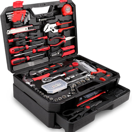 325-Piece Tool Kit for Homeowners & DIYers – Includes Toolbox with Drawer