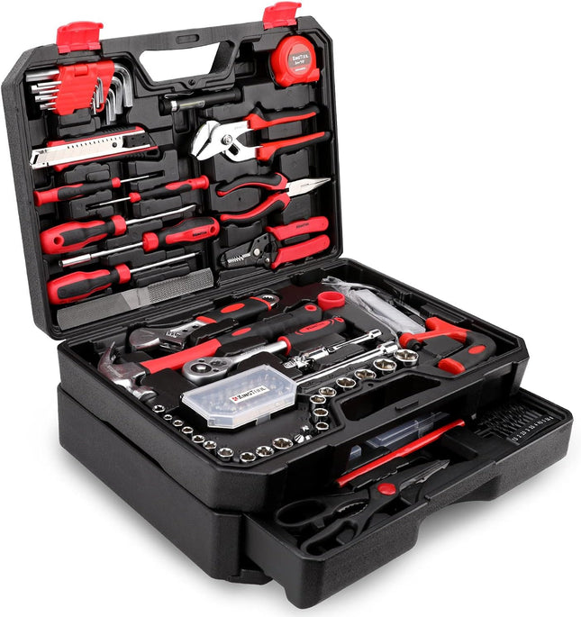 325-Piece Tool Kit for Homeowners & DIYers – Includes Toolbox with Drawer