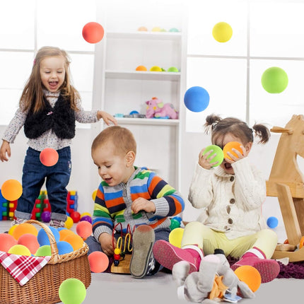 12 Pack Soft Foam Balls for Kids, 6cm Lightweight EVA Play Balls, Assorted Colours