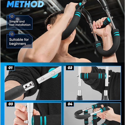 Twister Arm Exerciser – Adjustable 40-110lb Chest & Forearm Strengthener