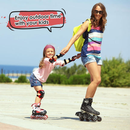Youth Protective Gear Set Knee Elbow Pads for Skateboard Scooter Cycling