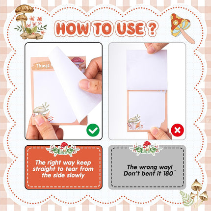 Mushroom Gifts Set for Women – Ballpoint Pens, Sticky Notes & Stickers, Xmas Gifts