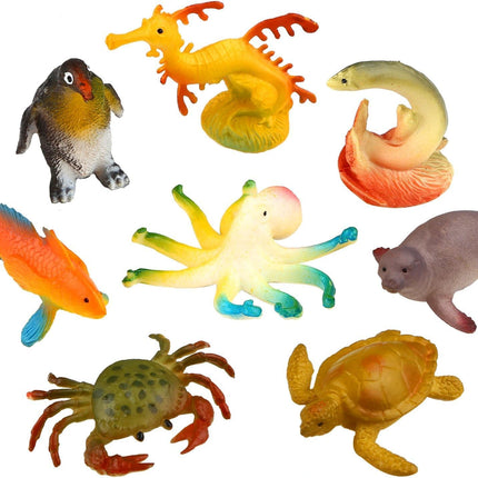 52-Pack Ocean Animal Figures – Mini Sea Life Toys for Kids & Parties