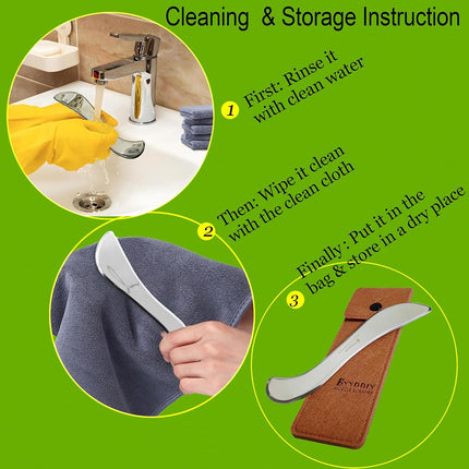 Stainless Steel Gua Sha Muscle Scraper Tool IASTM Massage Therapy Scar Care