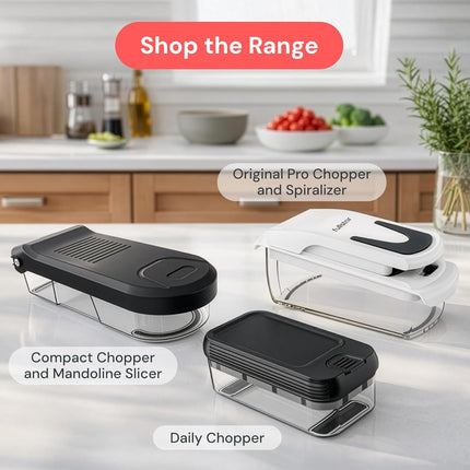 Daily Veggie Chopper & Fruit Cutter – Onion, Potato, Tomato Slicer, Black