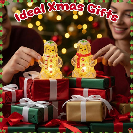 Christmas Gingerbread Man Figurines | Tabletop Decor & Holiday Gifts