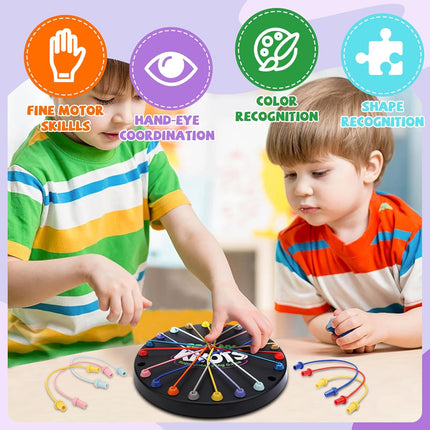 10PCS Rope Untangling Puzzle Game Brain Teaser Travel Toy for All Ages