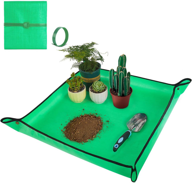 Waterproof Repotting Mat 27"x27" – Ideal for Indoor Plants & Succulents