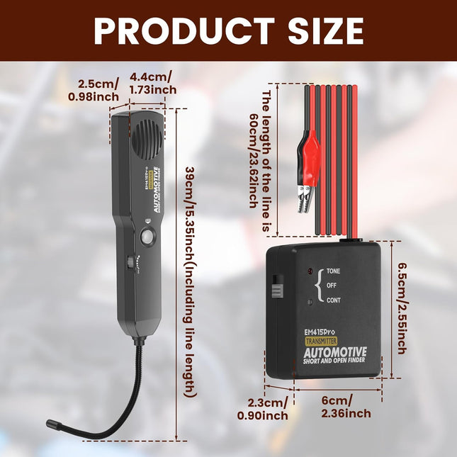 EM415Pro Automotive Circuit Finder – 6-42V Short/Open Finder & Fault Locator Tool
