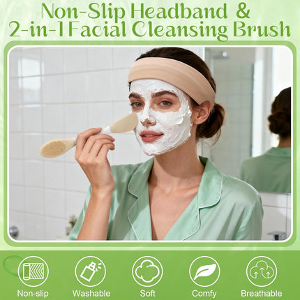 6PCS Jade Roller & Gua Sha Facial Tools Set, Natural Face Massager for Skincare Makeup