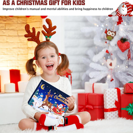 Christmas Advent Calendar – 24-Day Countdown with Glowing Resin Figurines