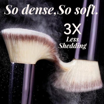 18-Pc Makeup Brush Set, Professional Foundation, Powder & Eyeshadow Brushes Case