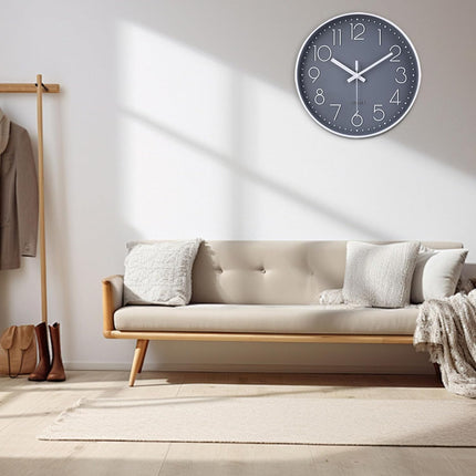 Modern 12" Wall Clock – Silent, Non-Ticking, Battery Operated for Home