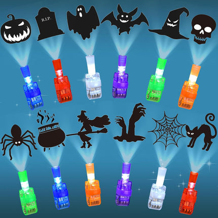 36-Piece Halloween LED Finger Lights, Light-Up Toys, Party Favors & Goody Bag Fillers
