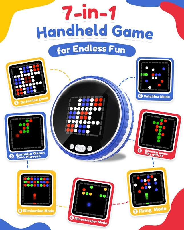 7 in 1 Electronic Strategy Board Game AI Travel Puzzle for Kids Adults