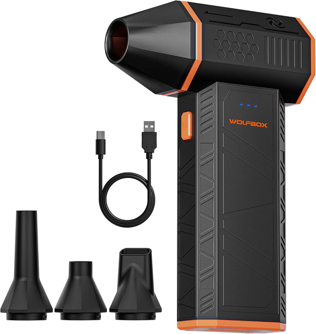 MF50 Compressed Air Duster – 110,000RPM, 3-Gear Adjustable Mini Blower for Dusting