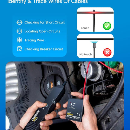 Circuit Breaker Finder & Wire Tracer EM415Pro – 6-42V Cable Tracker for Automotive Repair