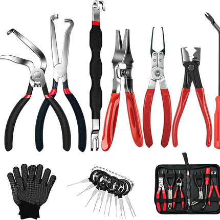 10PCS Electrical Connector Disconnect Pliers Set for Cars, Trucks & SUVs, Wiring Tools