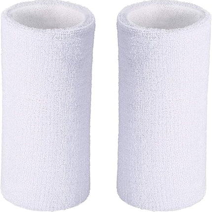 Men & Women Athletic Wristbands – 6" Sweat Absorbing for Tennis & Running