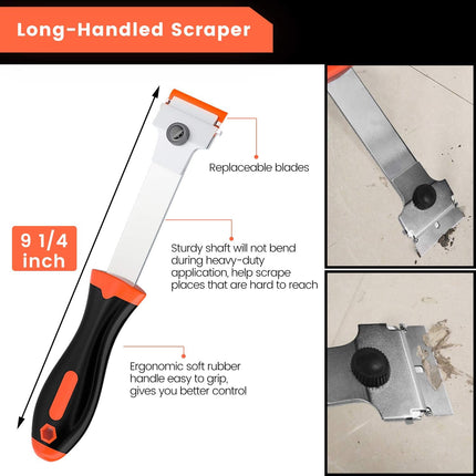 2 PCS Razor Blade Scraper – Tool for Removing Labels, Stickers, Grease & Tint
