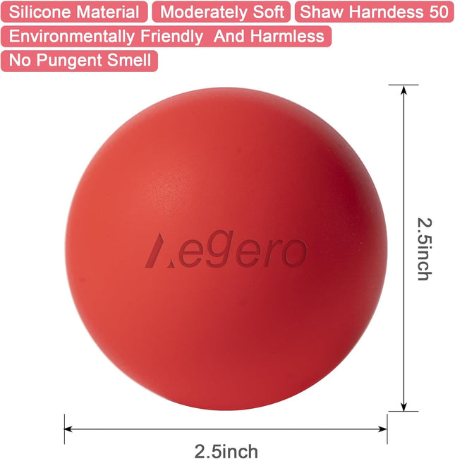 Massage Lacrosse Balls 2-Pack – Deep Tissue, Myofascial & Trigger Point