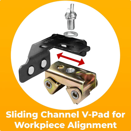 Adjustable Magnetic Tab Holder – Vertical & Horizontal V-Pads, 18LB Pull, MFT10