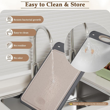 Double Sided Stainless Steel Cutting Board Food Grade Vegetable Chopping Board