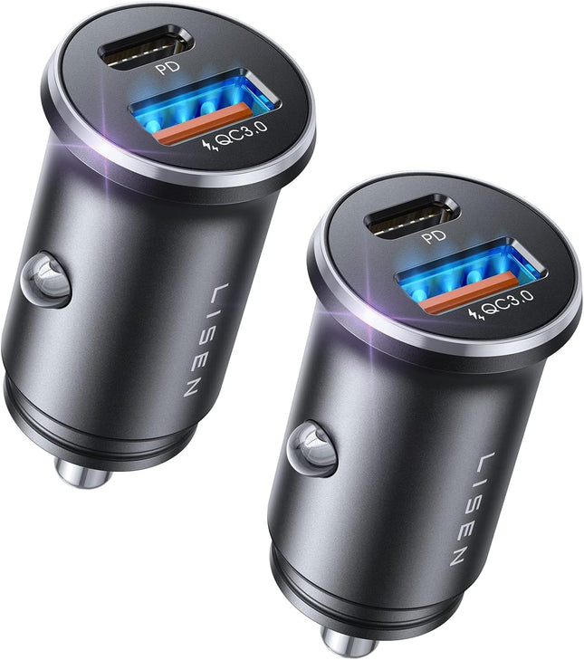 69W USB C Car Charger Adapter, Fast Charging Cigarette Lighter Plug for iPhone