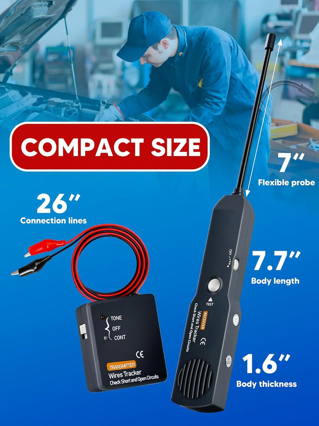 Circuit Breaker Finder & Wire Tracer EM415Pro – 6-42V Cable Tracker for Automotive Repair