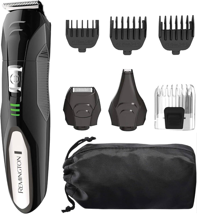 8-Piece All-in-One Grooming Kit for Men, Trimmer, Shaver, Clippers & Combs, Black