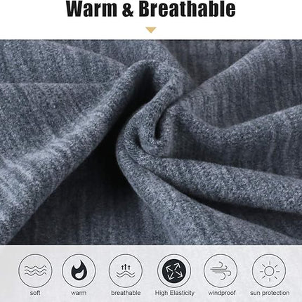 2-Pack Winter Neck Gaiter – Fleece Windproof Face Mask Scarf for Men & Women