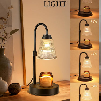 Candle Warmer with Timer, Dimmable Light & Adjustable Height – Home Decor Gift