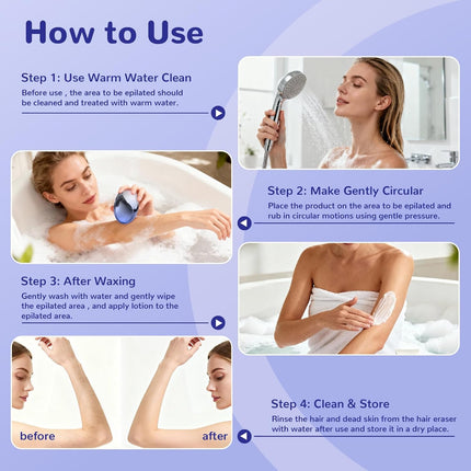 Crystal Hair Eraser – Painless, Reusable Hair Remover for Women & Men