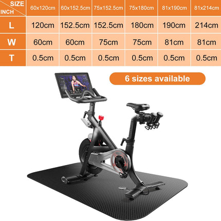 Bike & Treadmill Mat, Exercise Equipment Floor Protector for Indoor Gym & Home