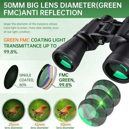 20x50 Binoculars for Hunting, Hiking, Camping and Outdoor Adventures