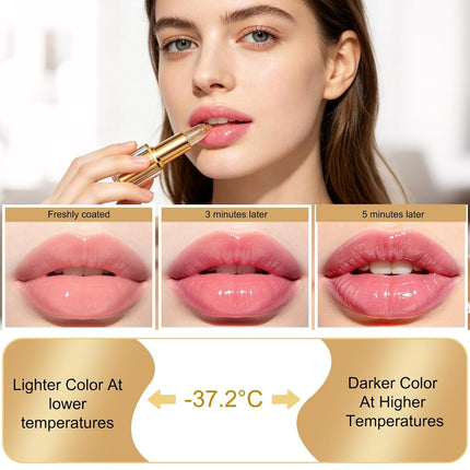 2PCS Crystal Jelly Lipstick Temperature Color Changing Moisturizing Balm