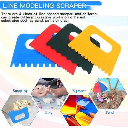 Plastic Paint Scraper Tool – Ymapinc Textured Art Tool for Canvas & Acrylic