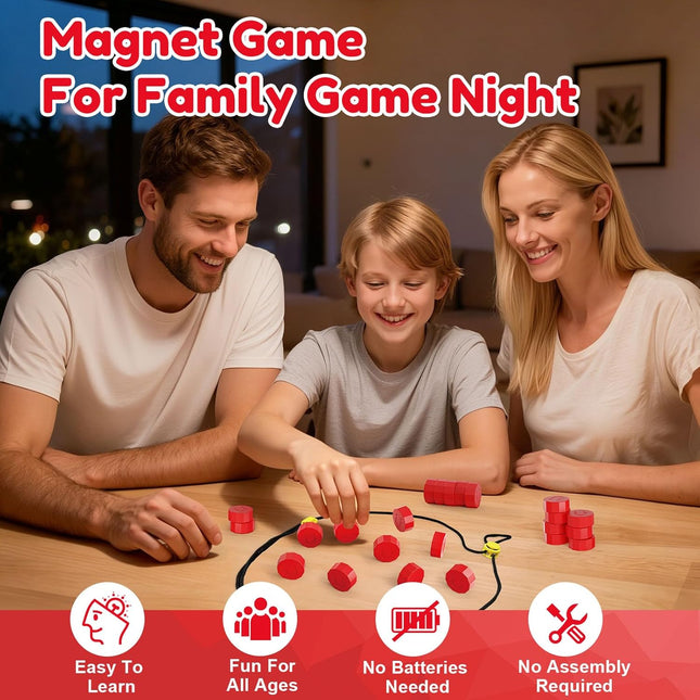 Magnetic String Game Portable Family Board Game Night Gift for Kids Adults