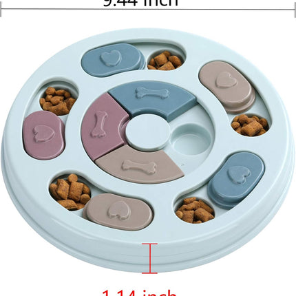 Dog Food Puzzle Toy – IQ Training, Mental Enrichment & Treat Dispenser (Blue)